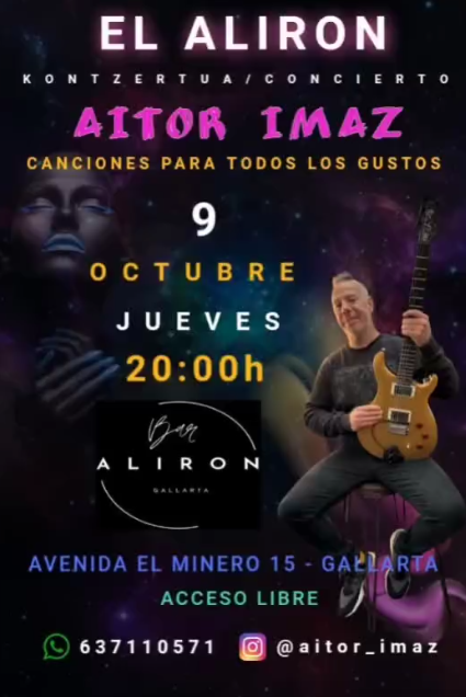 Aitor Imaz en Bar Aliron